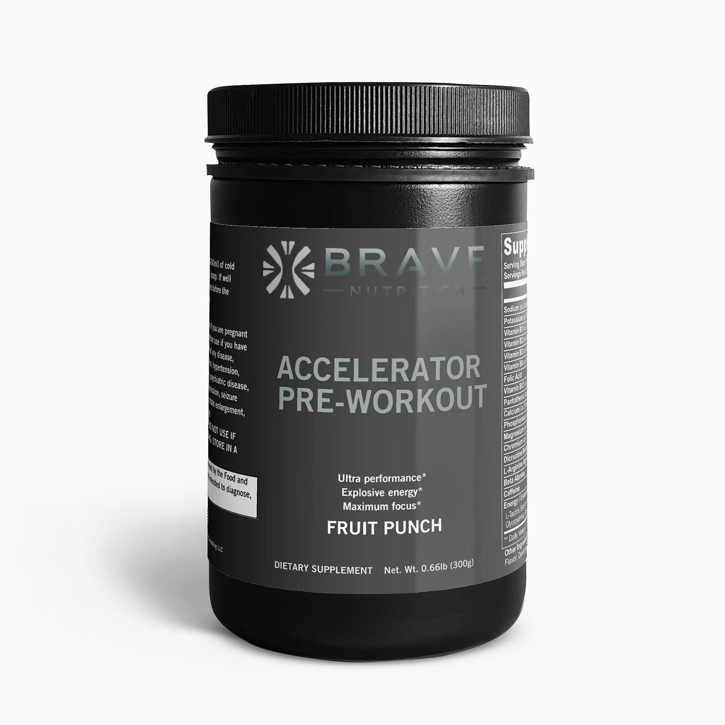 Brave Accelerator Pre-Workout (Fruit Punch)