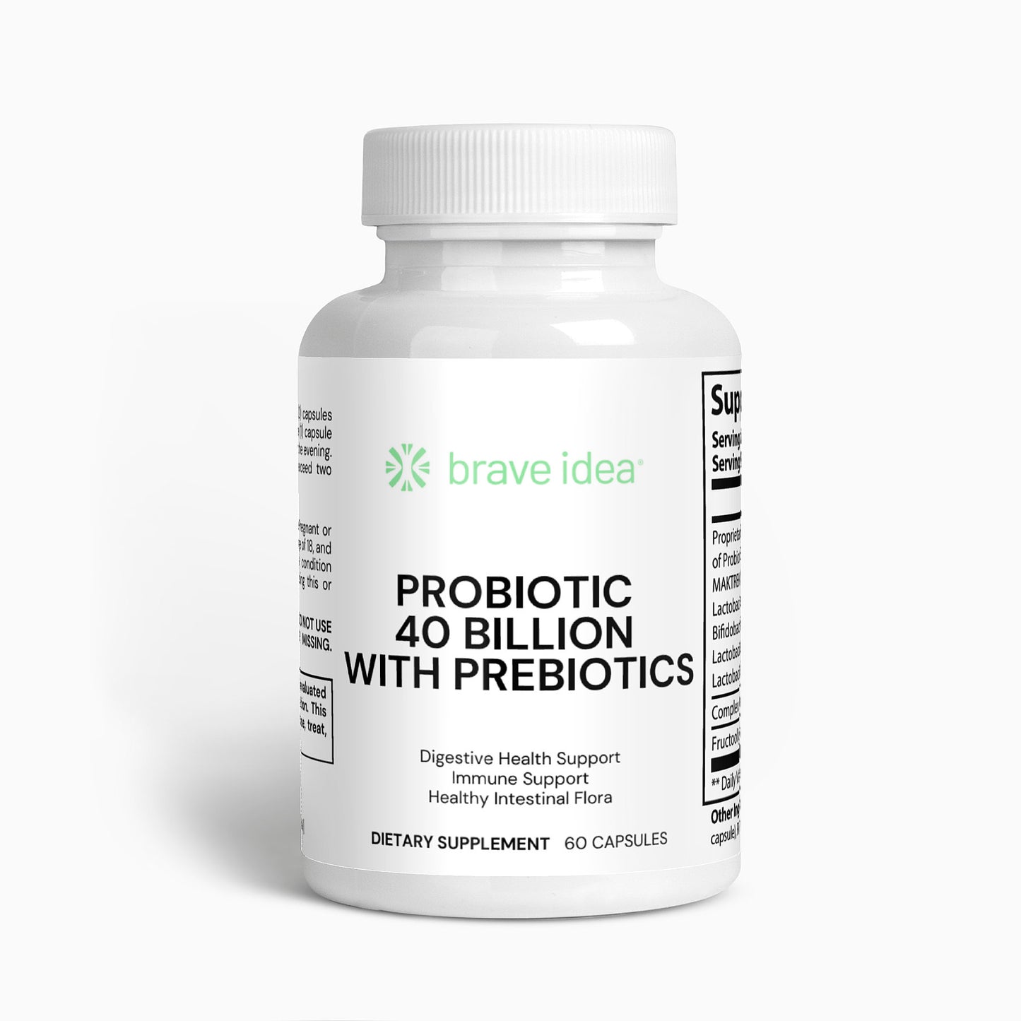 Brave Probiotic 40 Billion with Prebiotics