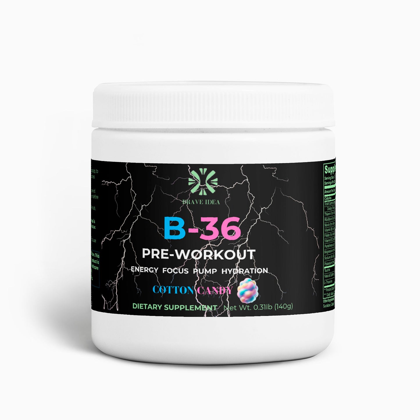 Brave B-36 Pre-Workout (Cotton Candy)