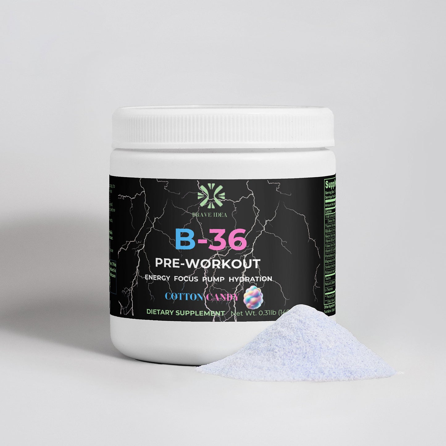 Brave B-36 Pre-Workout (Cotton Candy)