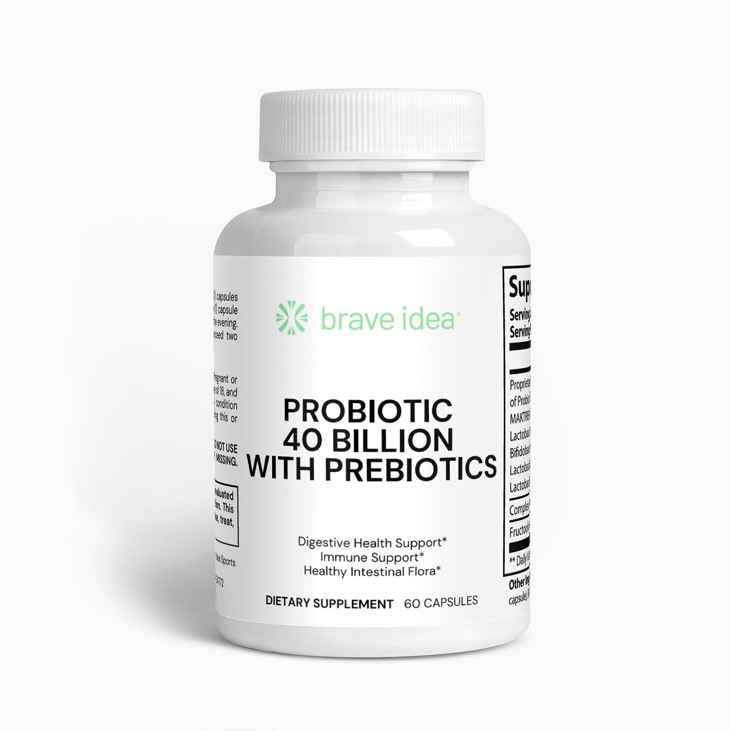 Brave Probiotic 40 Billion with Prebiotics