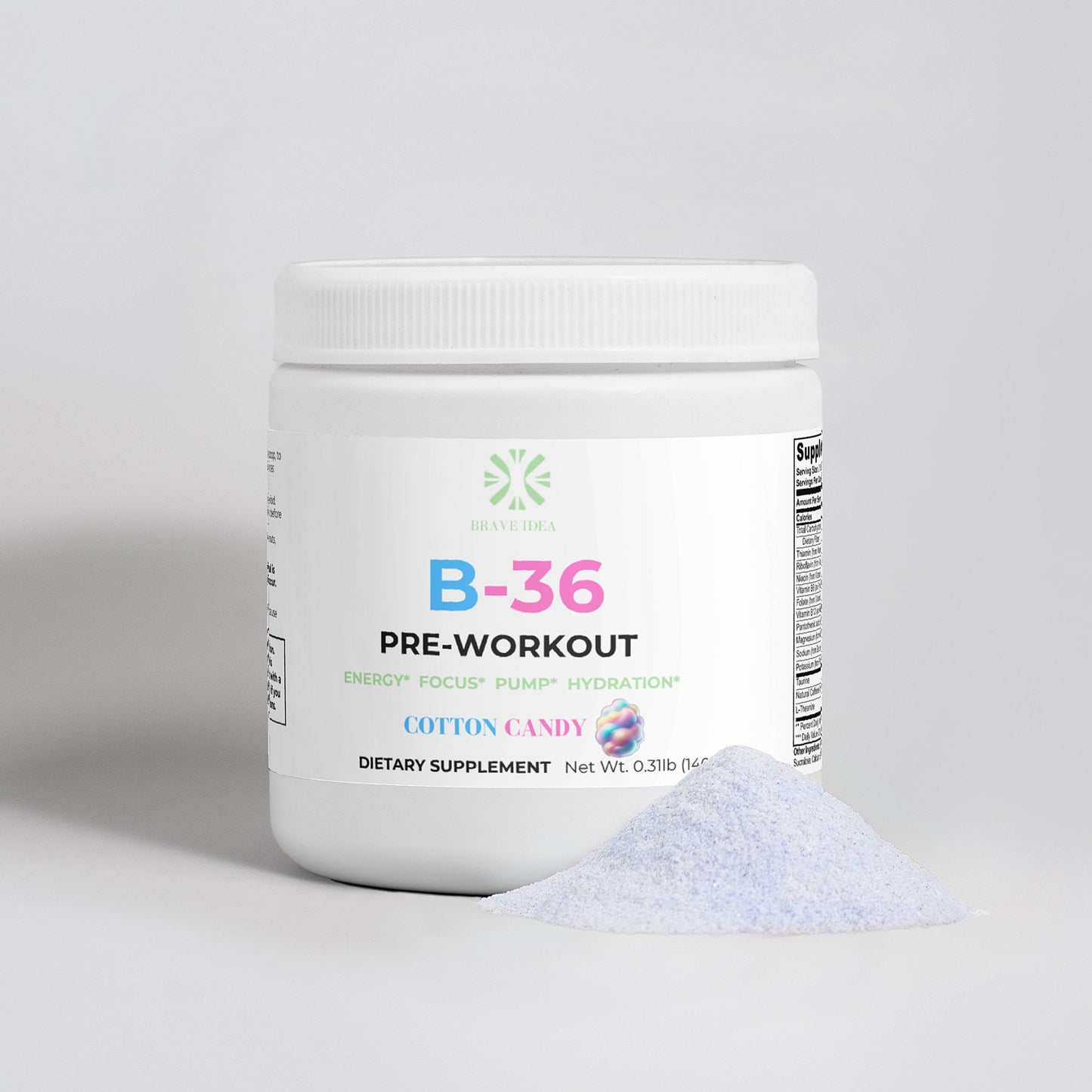 Brave B-36 Pre-Workout (Cotton Candy)