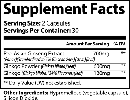 Brave Ginkgo Biloba + Ginseng