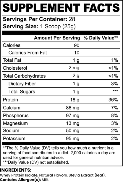 Pure Isolate Whey (Chocolate Brownie)