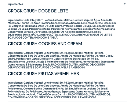 Crock Crush Triple Zero Cookies (50g) - 3 Unit