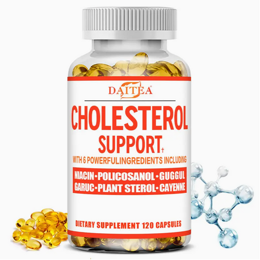 Cholesterol Support Supplements - With 6 Powerfuling Redients - Supports Healthy Cholesterol & Triglyceride - 120 Softgels