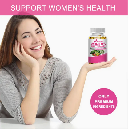 Women's Multivitamin -With Vitamin A, Niacin and Folic Acid - Supports General Health and Promote Metabolism - 120 Softgles