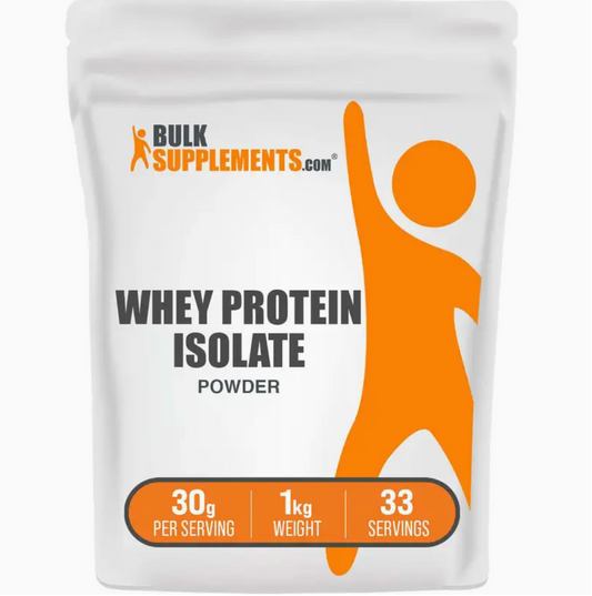 Whey Protein Isolate Powder - Unflavored 1kg (2.2 lbs)