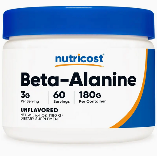 Nutricost Beta Alanine Powder 180 Grams - 3 Grams Per Serving