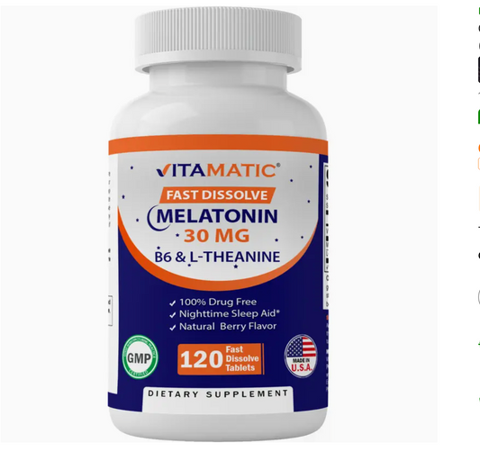 Vitamatic Melatonin 30mg - 120 Tablets