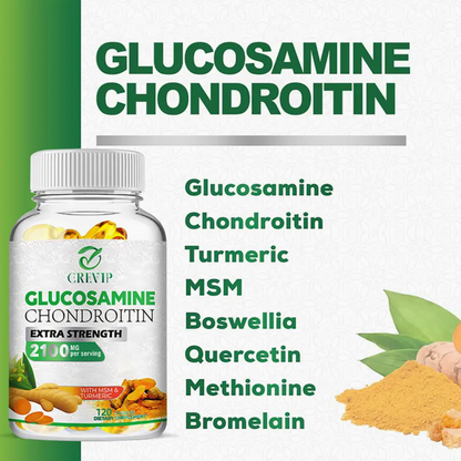 Glucosamine Chondroitin and MSM (Non-GMO) - Promotes Joint Health